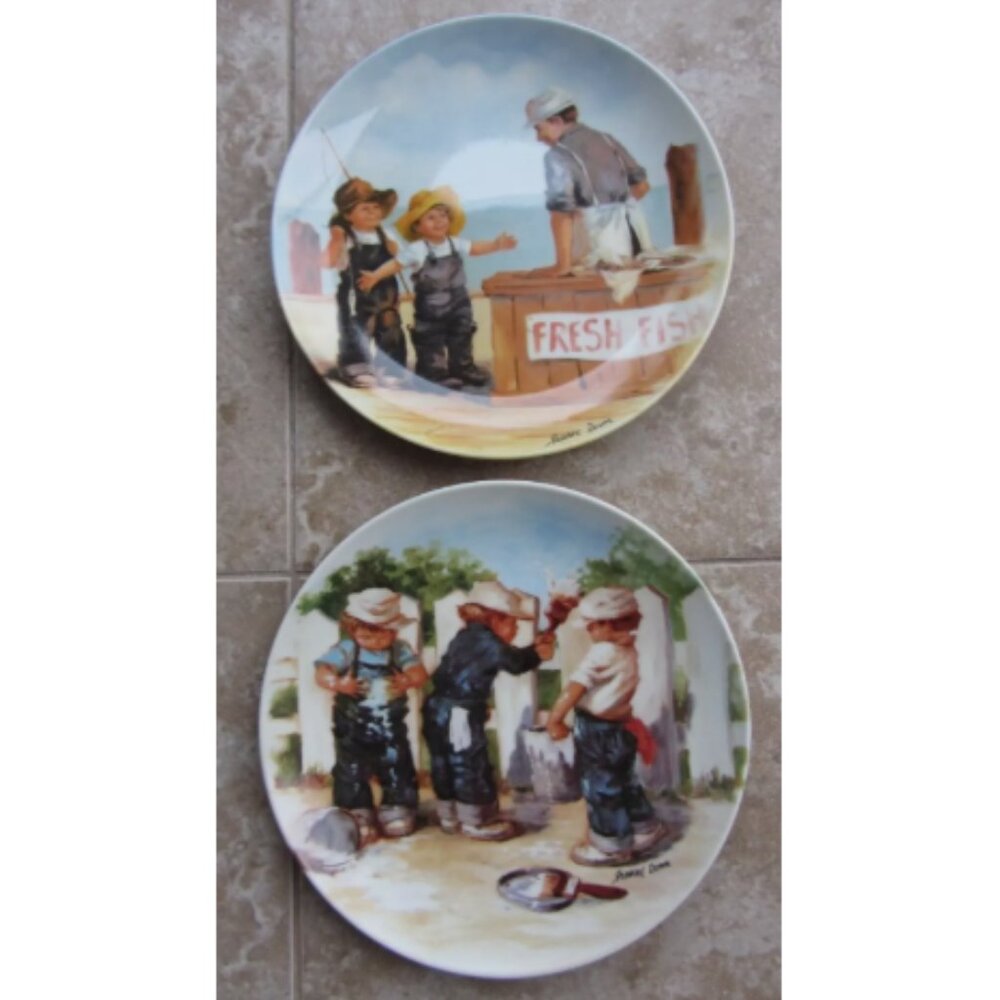 The Bradford Exchange Edwin M. Knowles China Co. Collector Plates COA